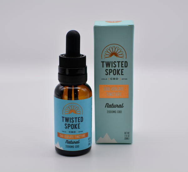 Isolate CBD Tincture  Affordable CBD Oil – Twisted Spoke CBD